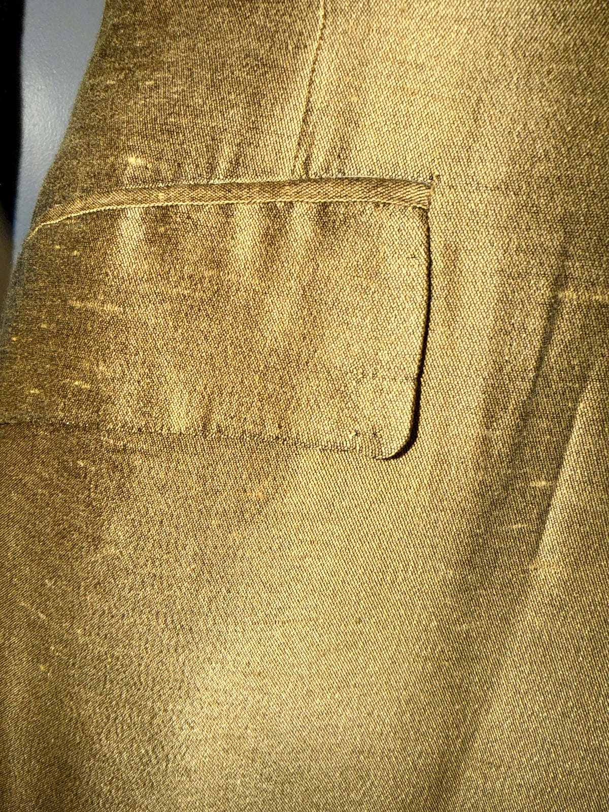 Custom, Gold Silk Day Coat