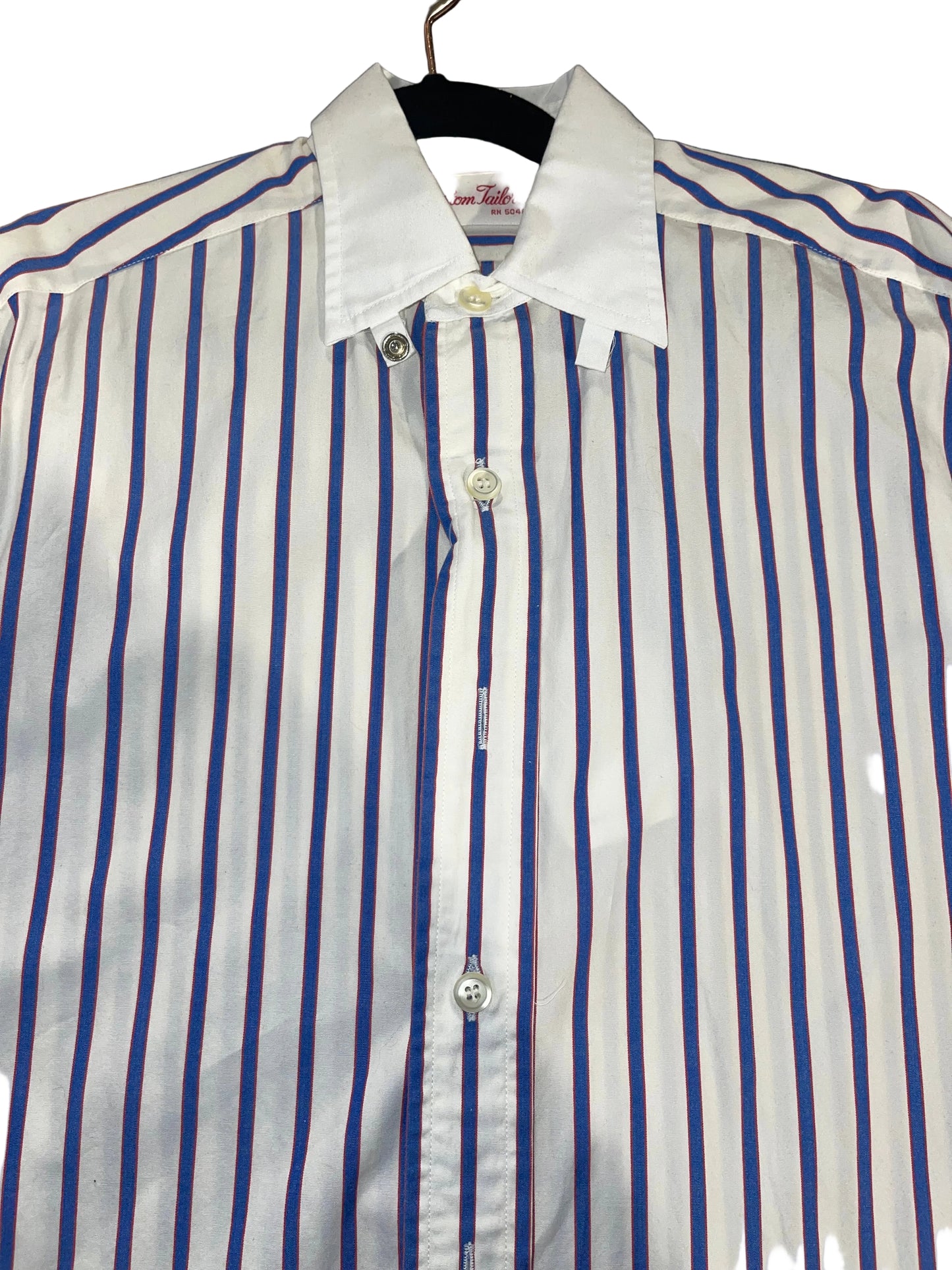 Custom, Blue Stripe Shirt