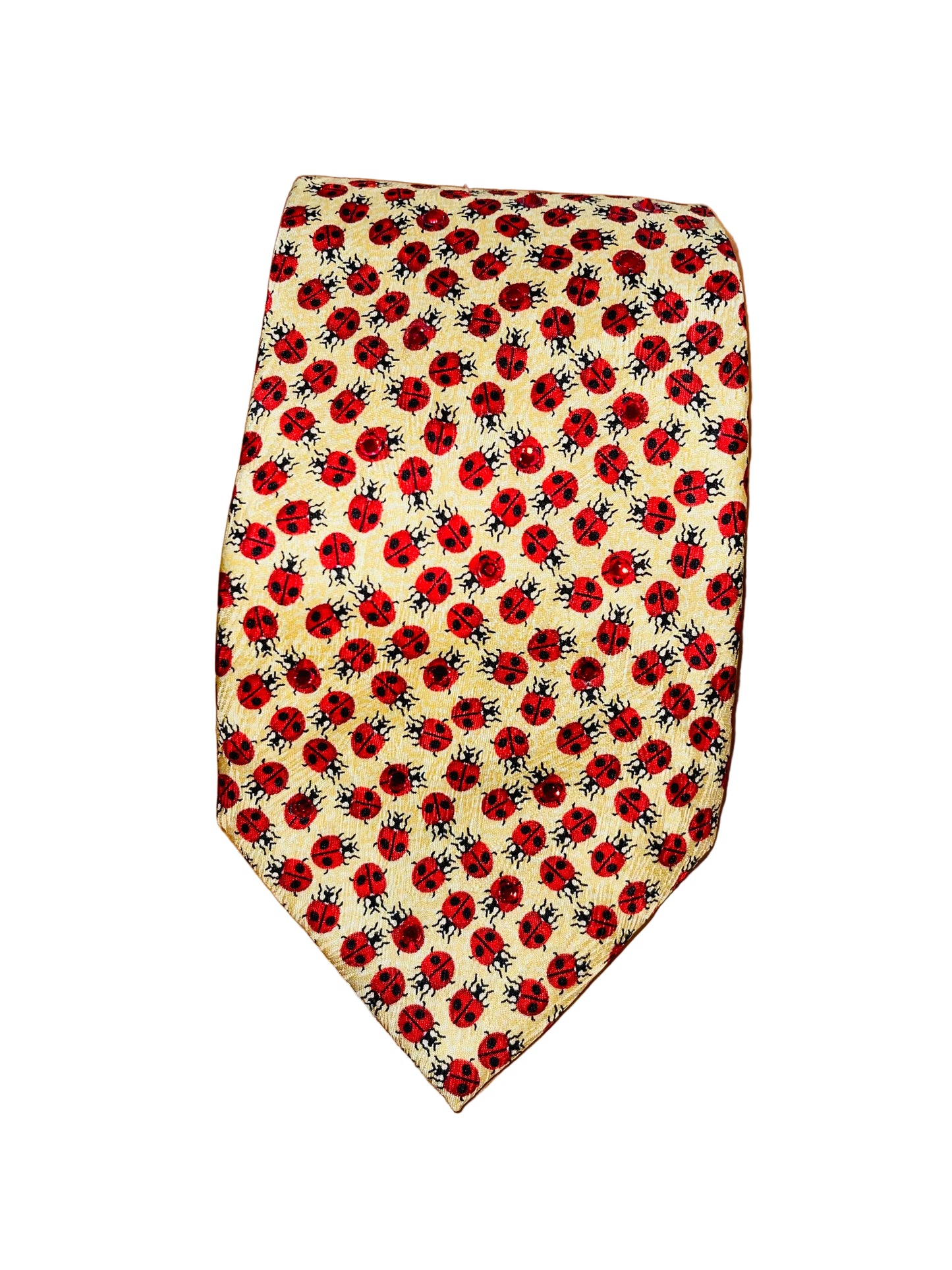Yellow Lady Bug Tie