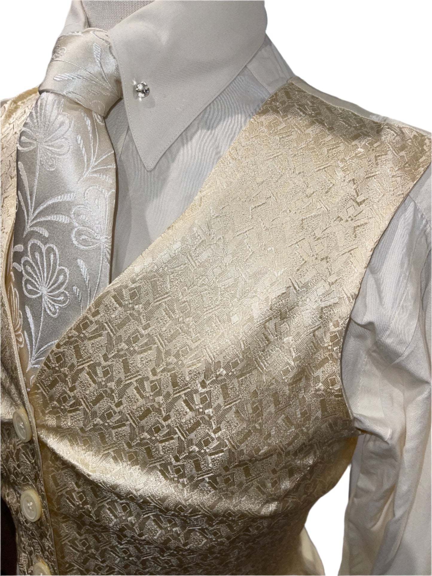 Custom, Cream Ladies Show Vest