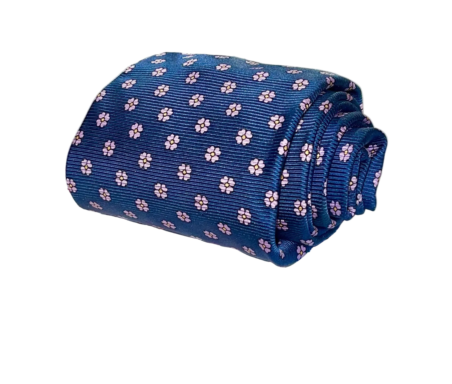 Navy Flower Tie