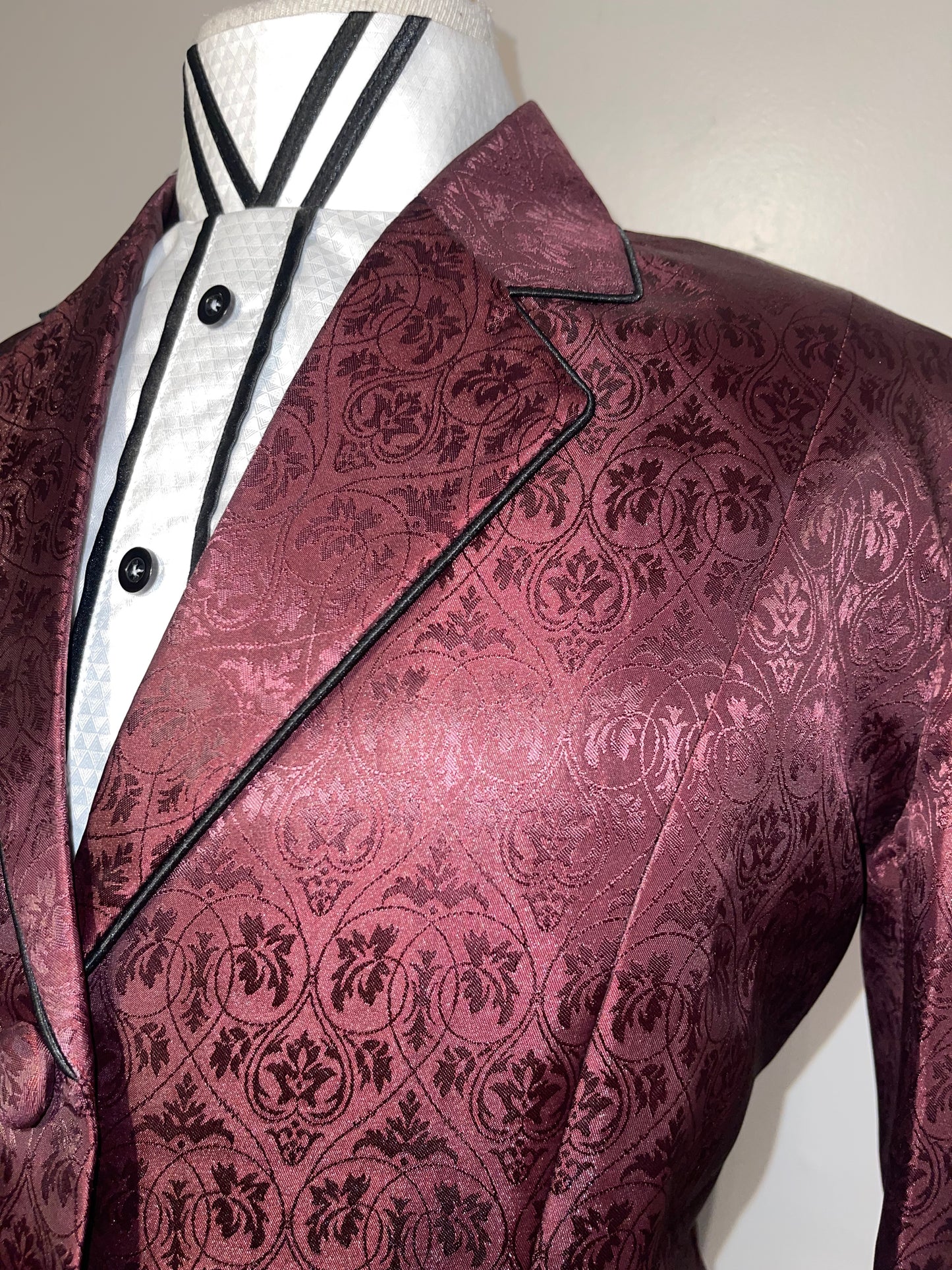 New MTC, Burgundy Brocade Hunt Coat
