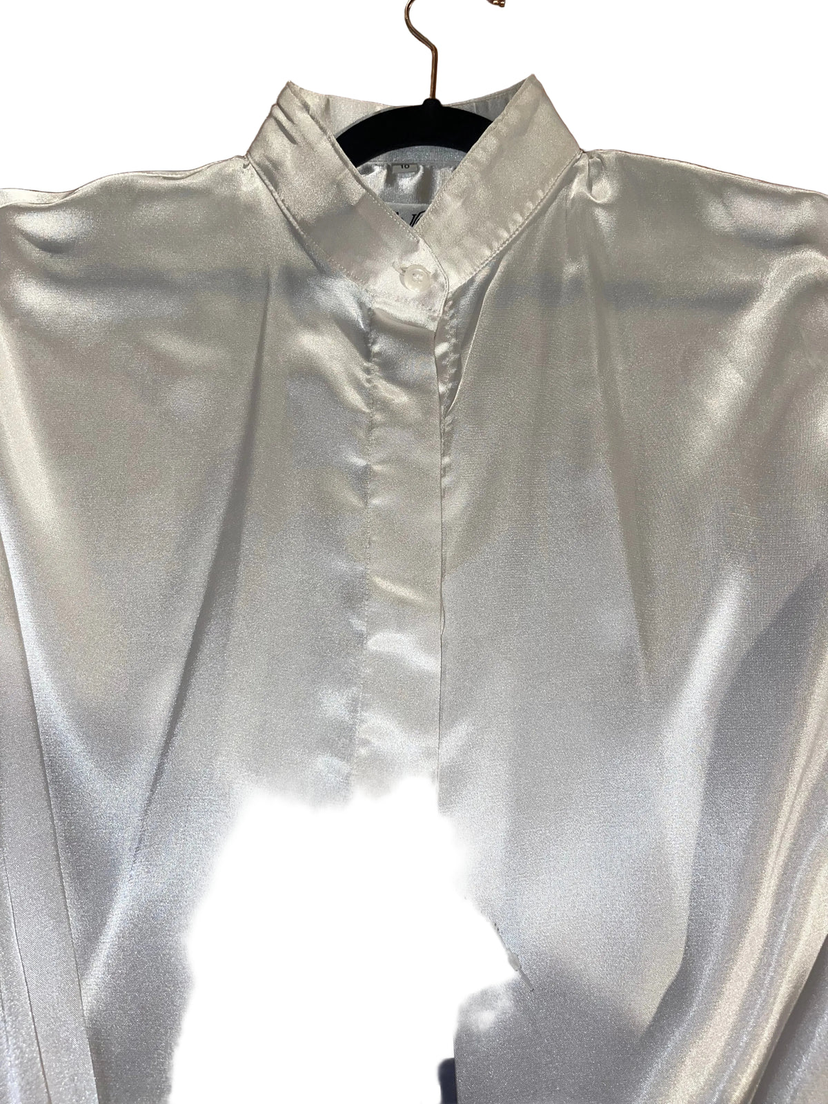 Marsha De Arriaga, White Silk Hunt Shirt