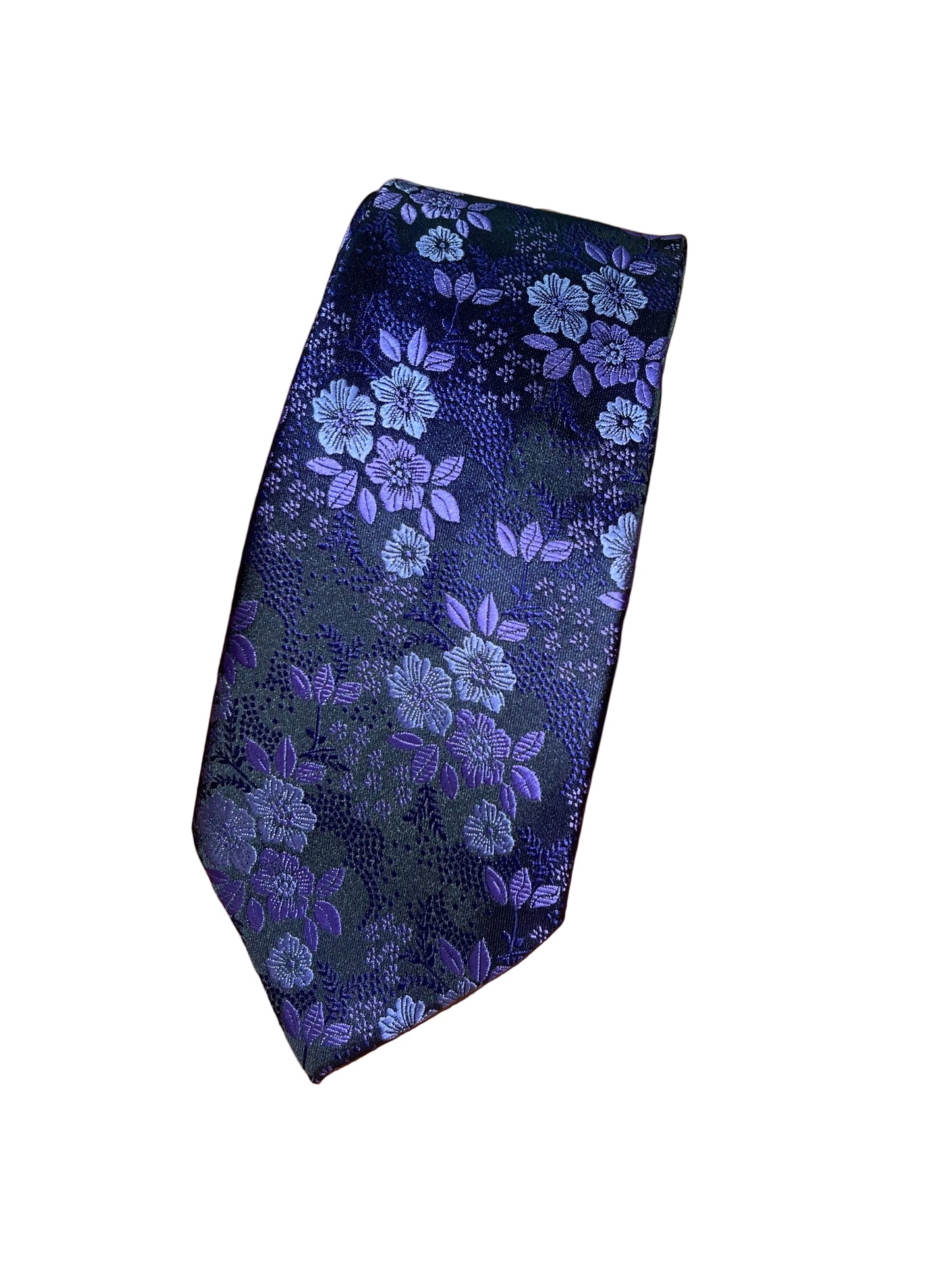 Purple Floral Tie