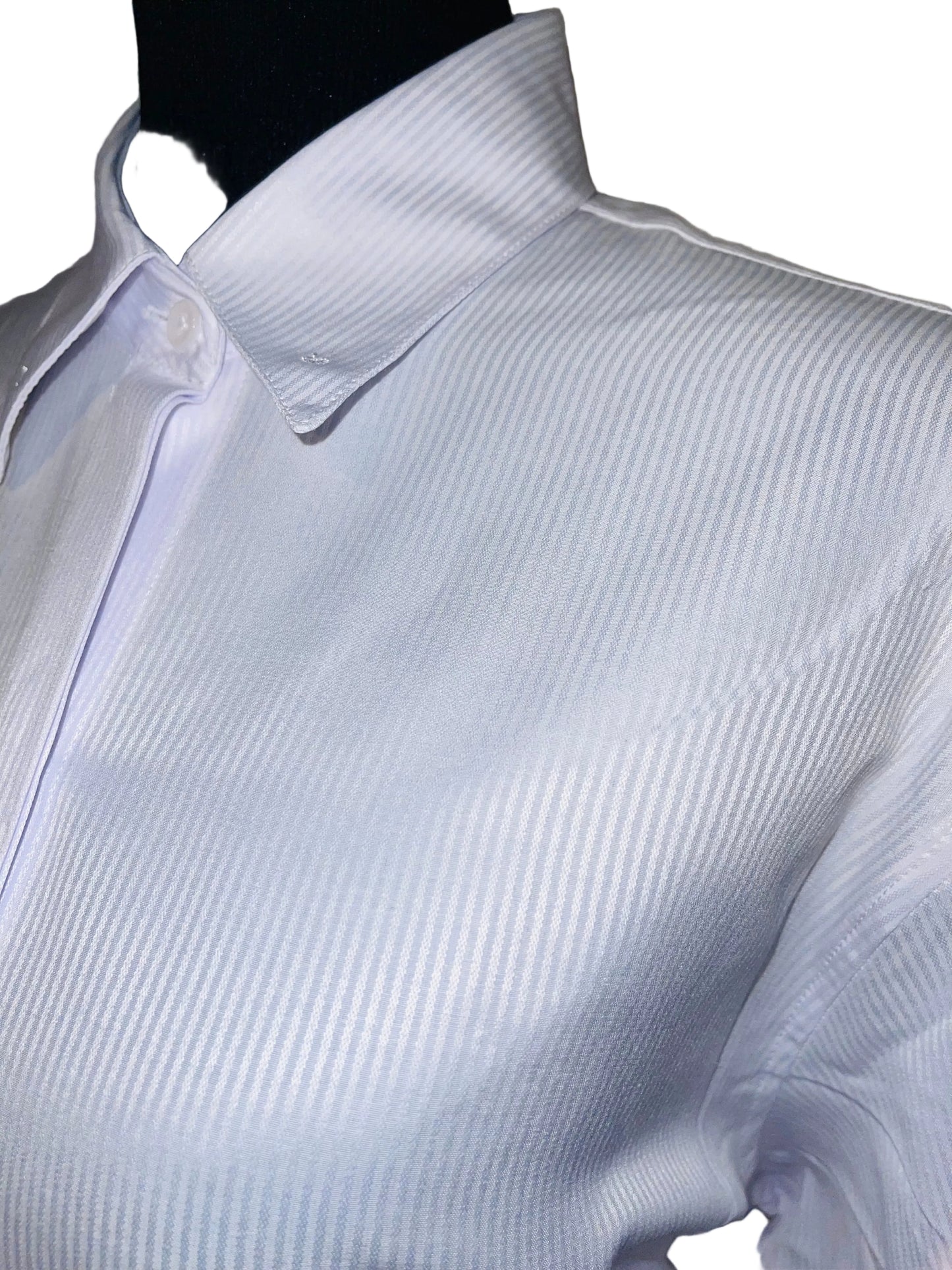 New, MTC, White Stripe Shirts