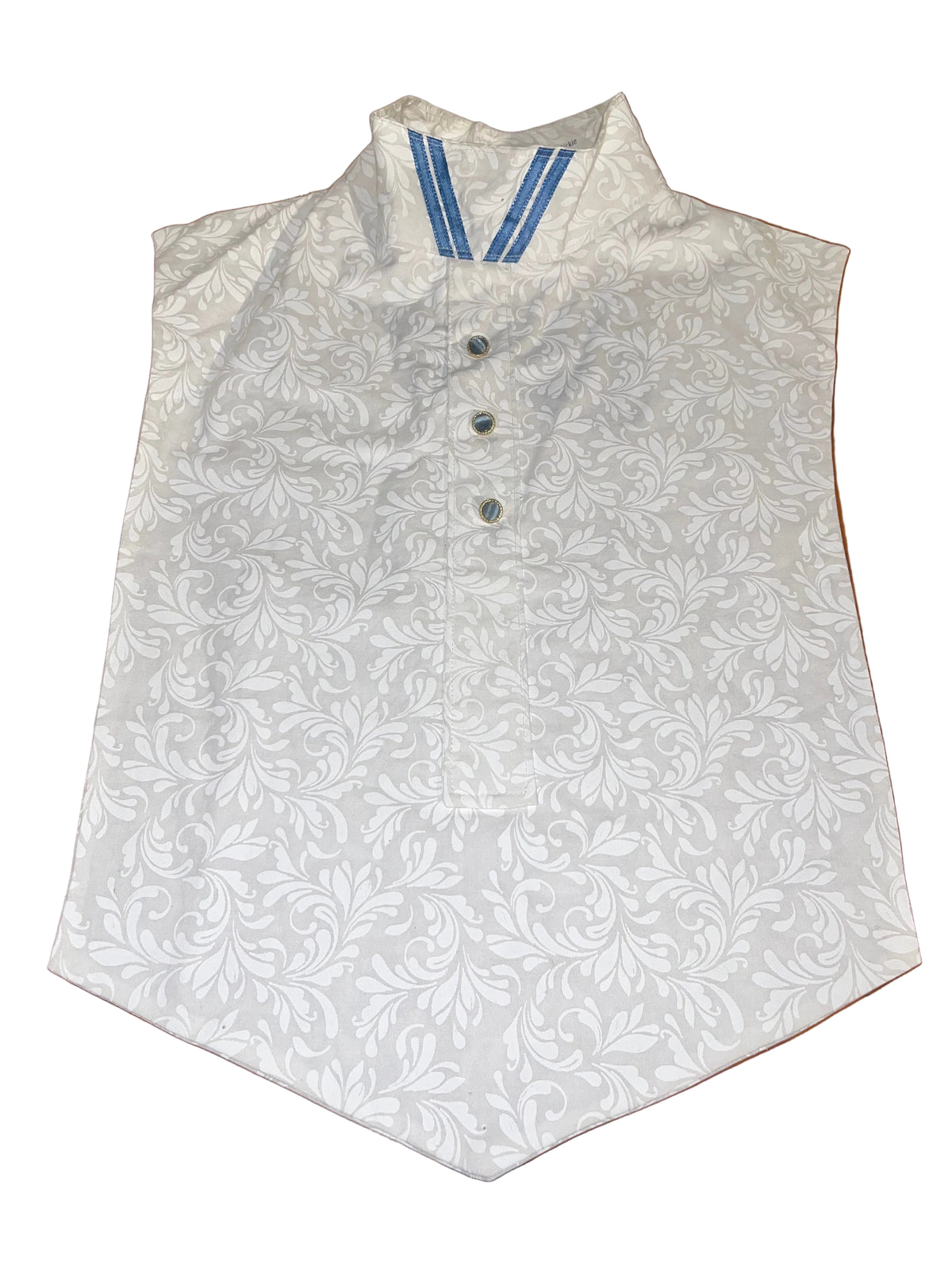 White and Blue Dickie