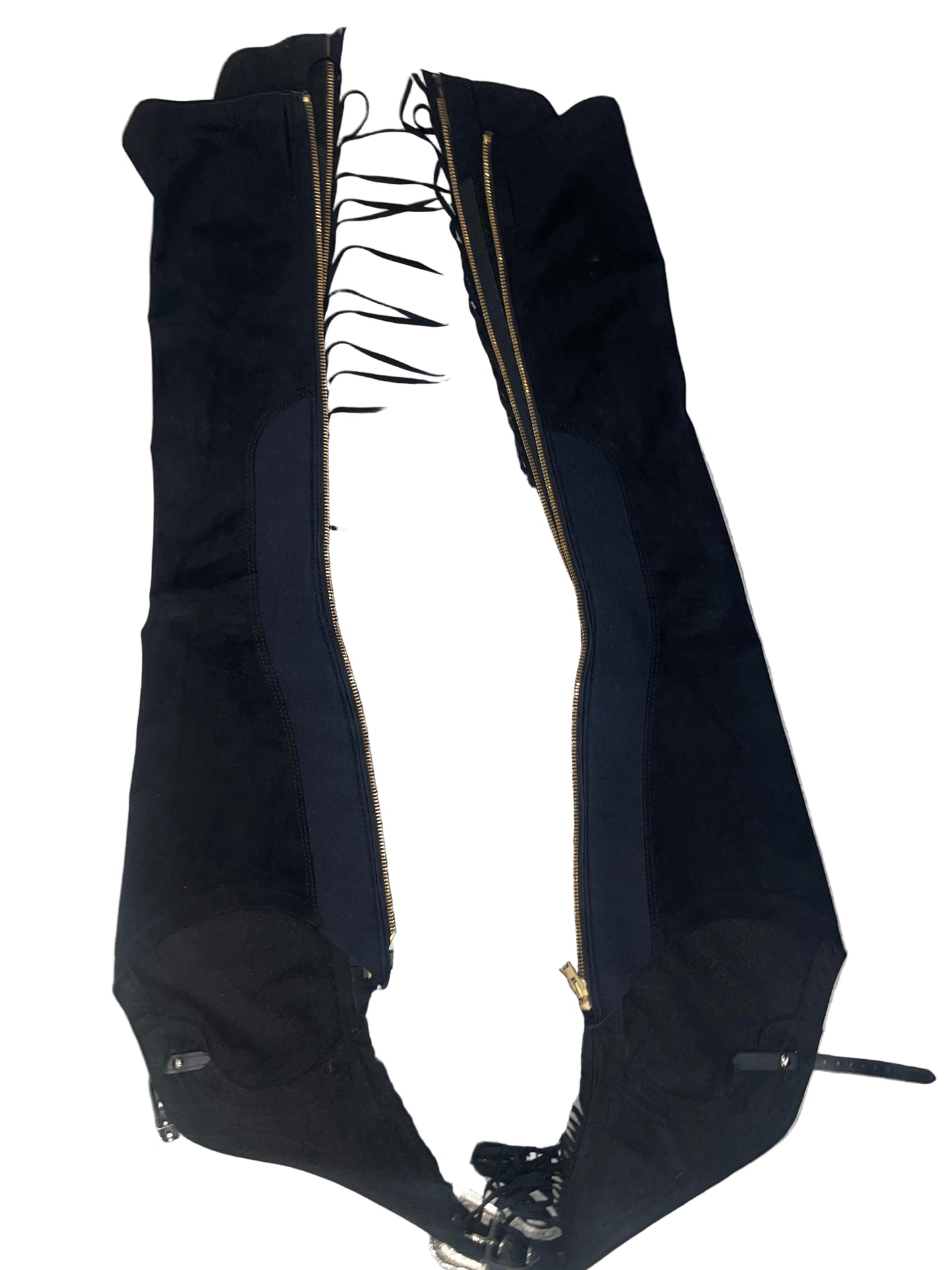 Ladies, Black Fringed, Western Chaps