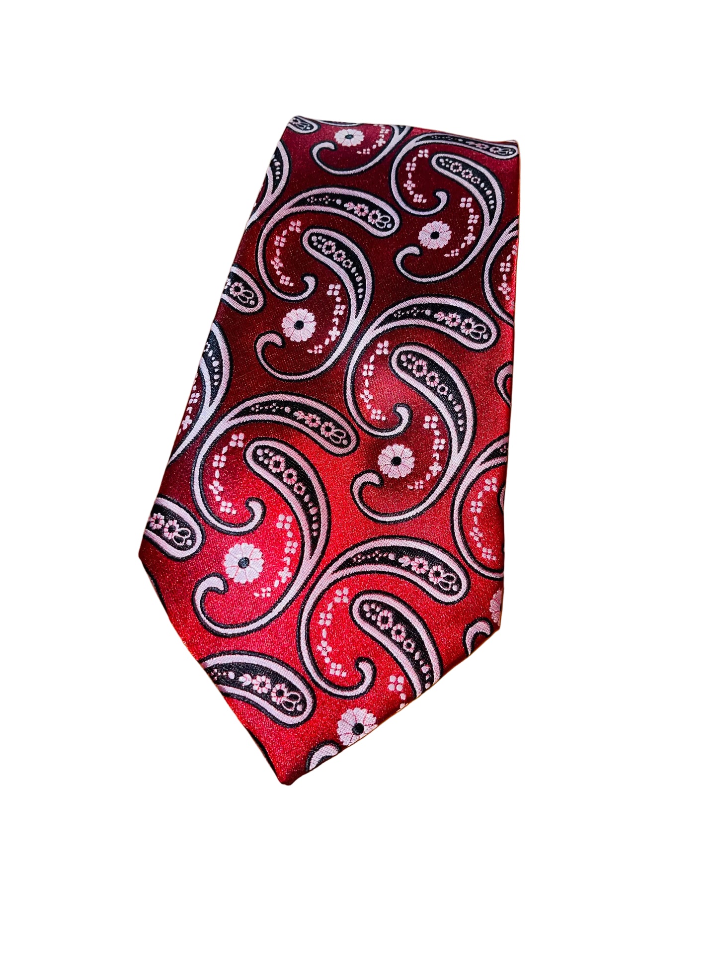 Red Paisley Tie