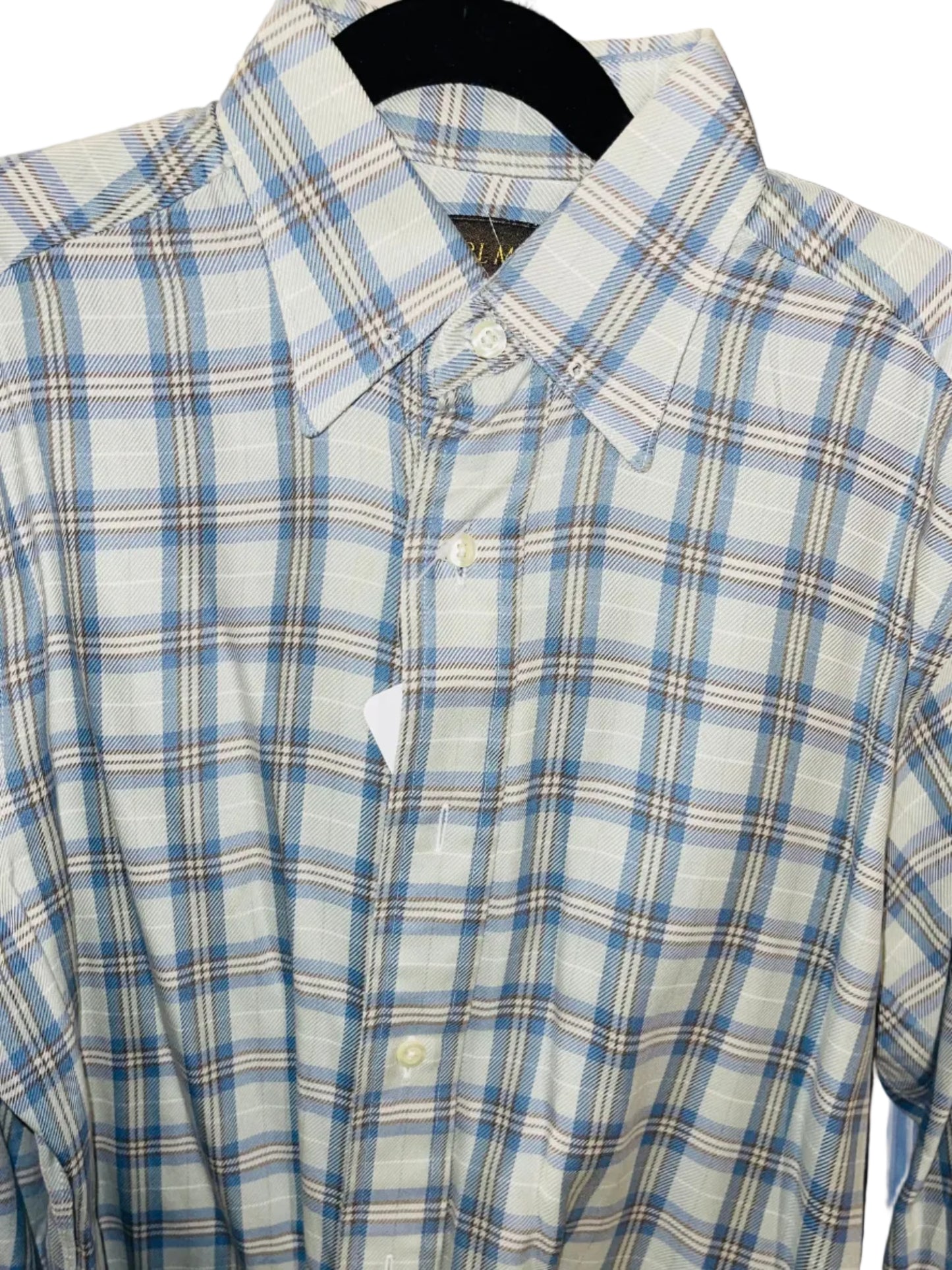 Carl Meyers, Sage and Blue Plaid Shirt