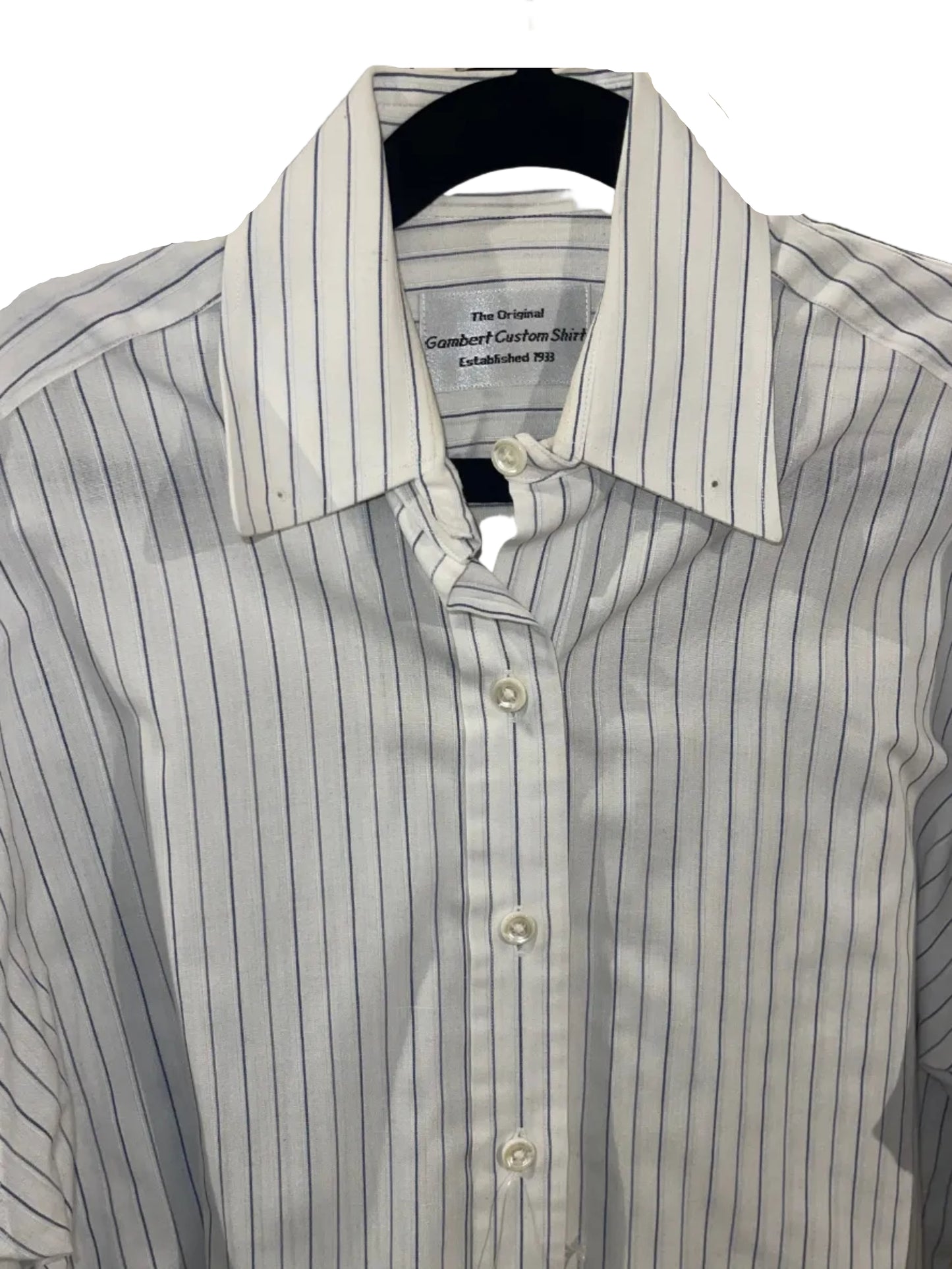 Gambet, Blue Stripe Shirt