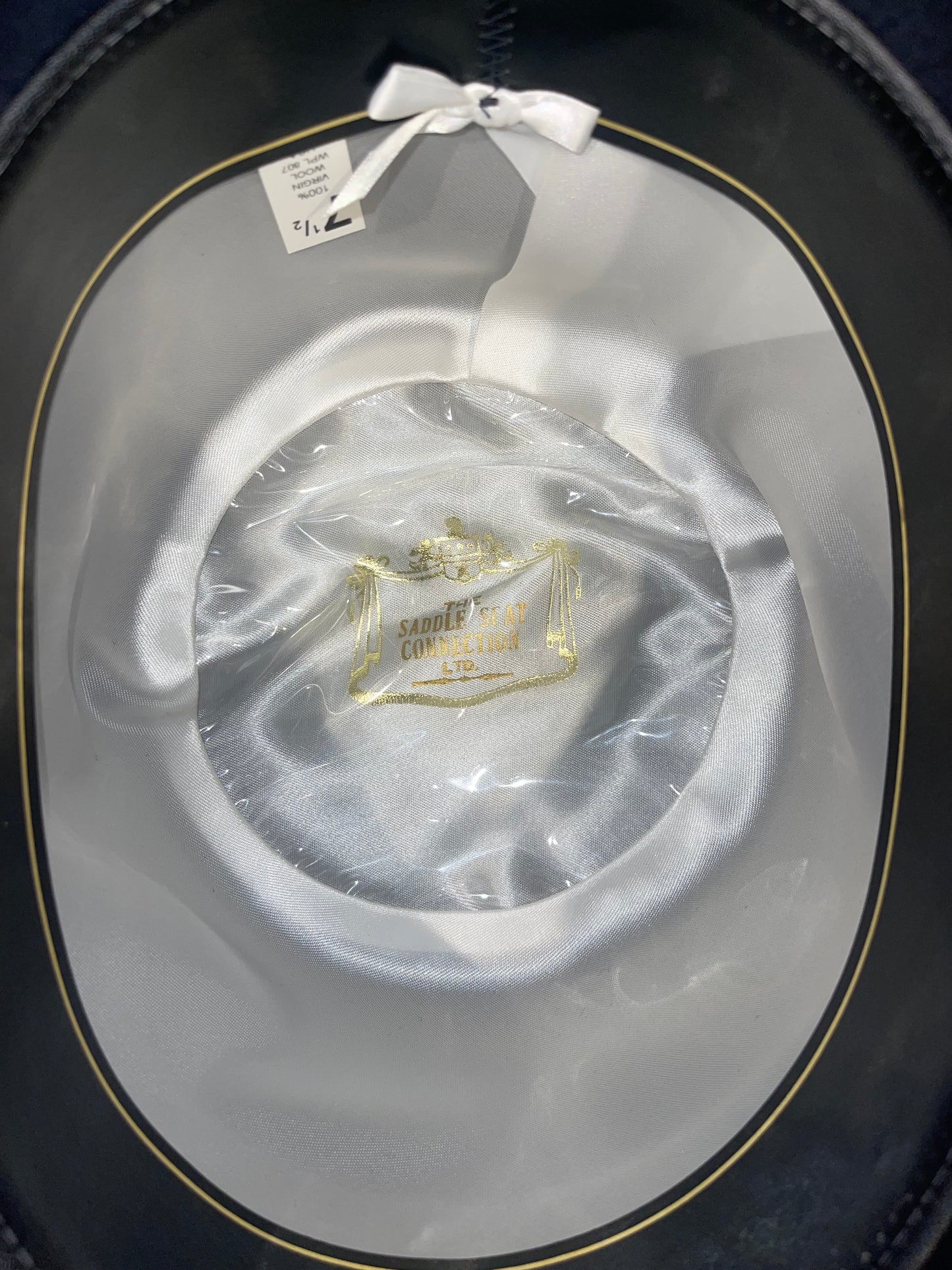 Saddle Seat Connection, Navy 7 1/2 Derby