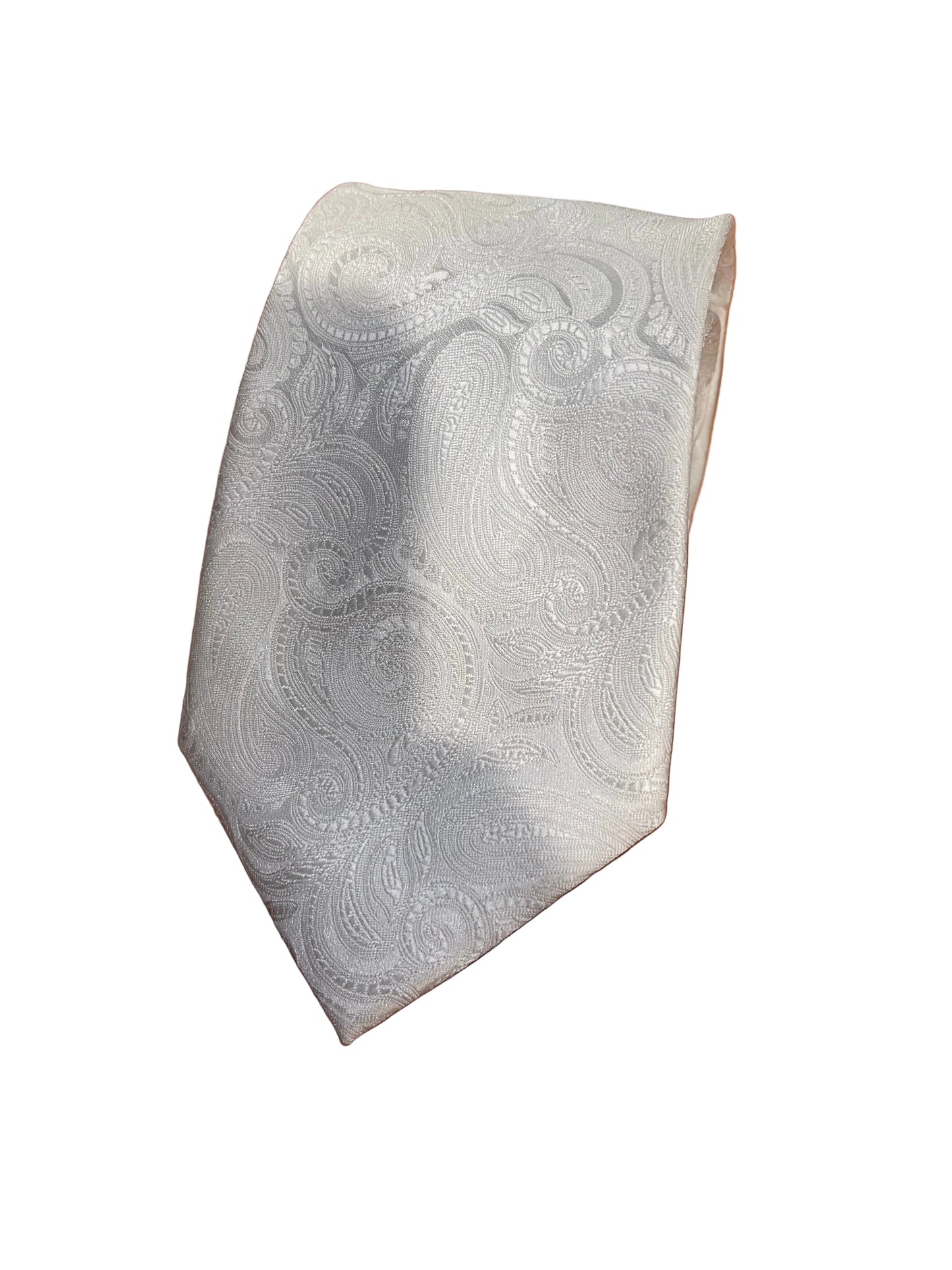 White Paisley Tie
