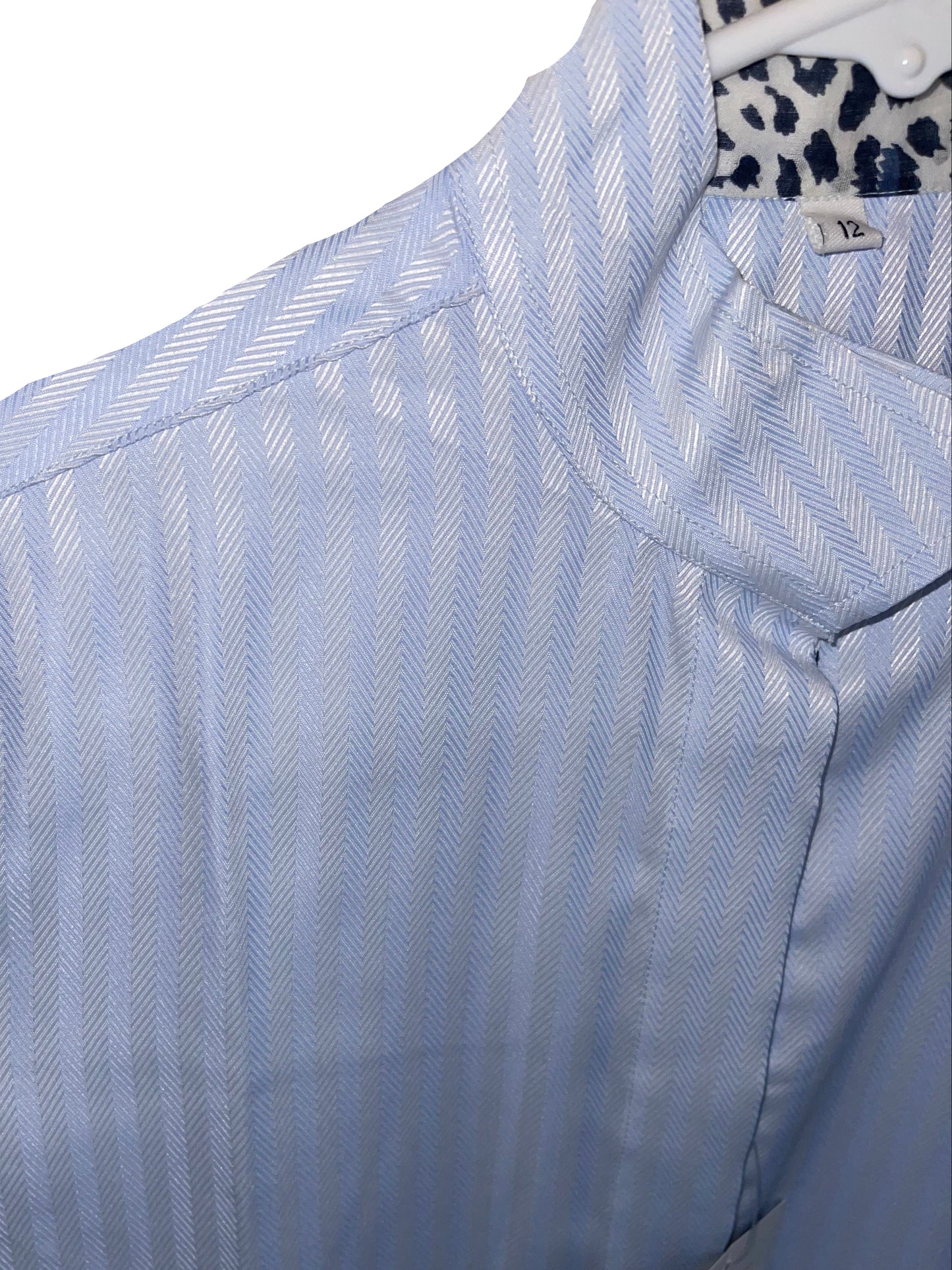 Royal Highness, Blue Herringbone Childs 12 Hunt Shirts