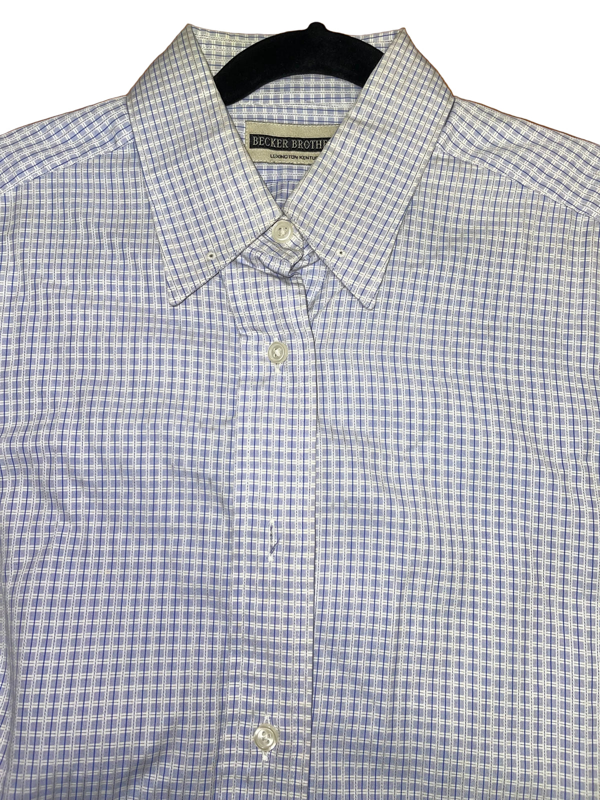 Becker Brothers, Blue Plaid Shirt