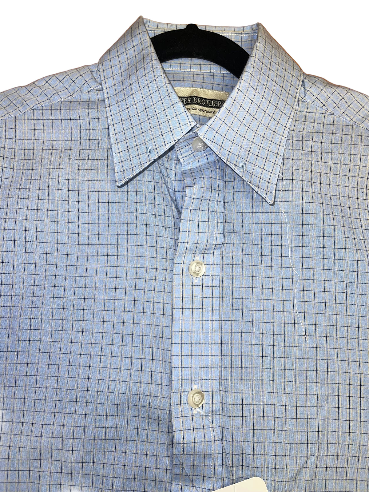 Becker Brothers, Blue and Yellow Plaid Shirt