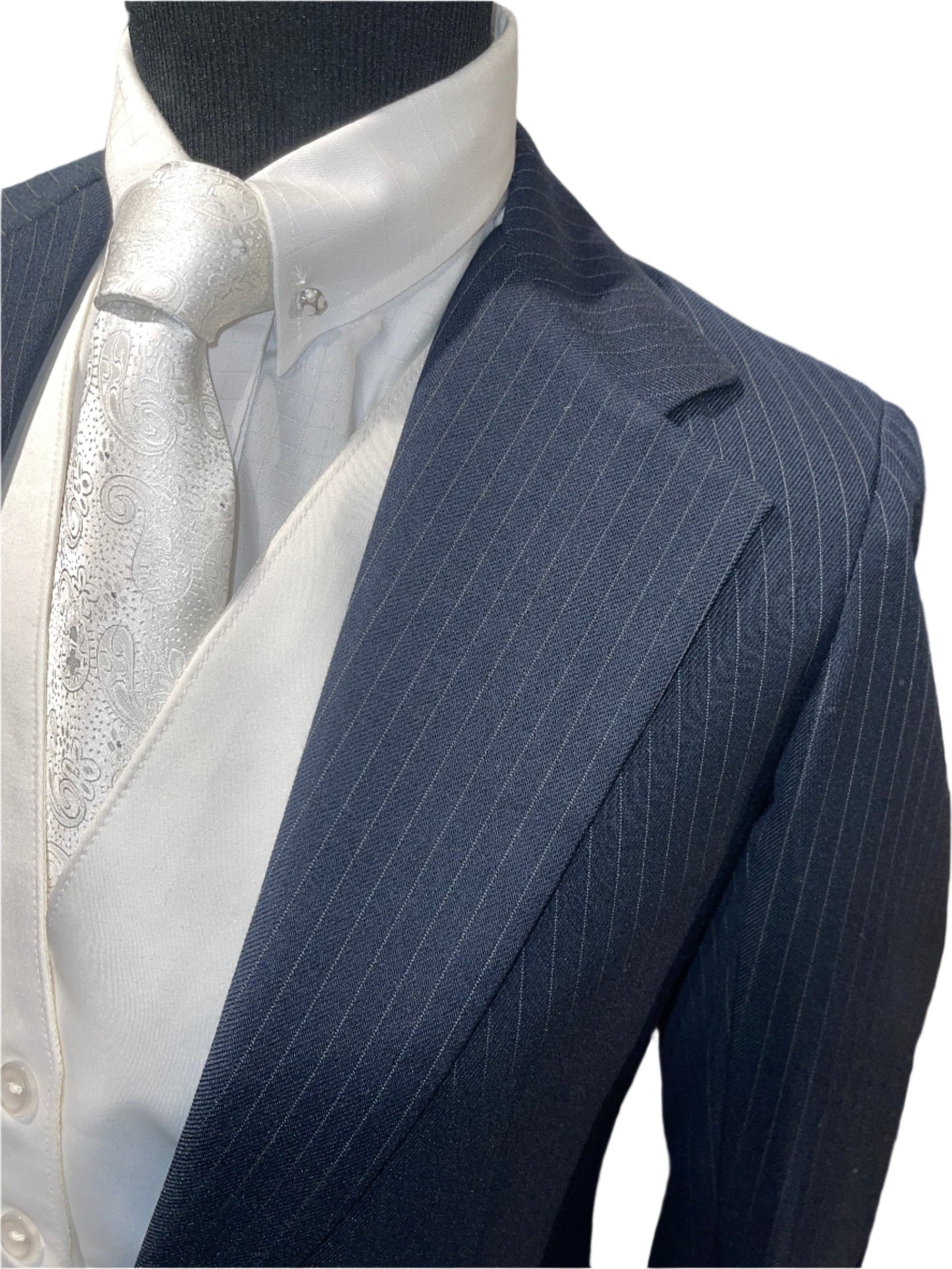 Ladies Polyester Navy Suit