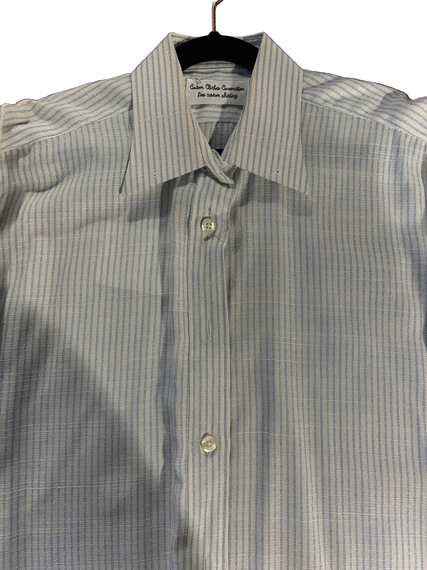 CCC, White with Blue Stripe Shirt