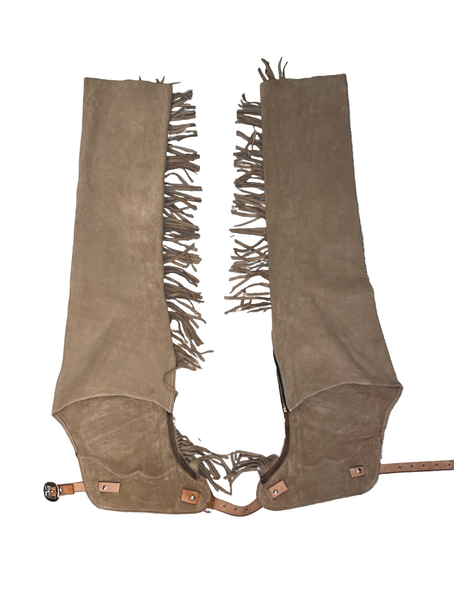 Custom, Ornate Tan Chaps