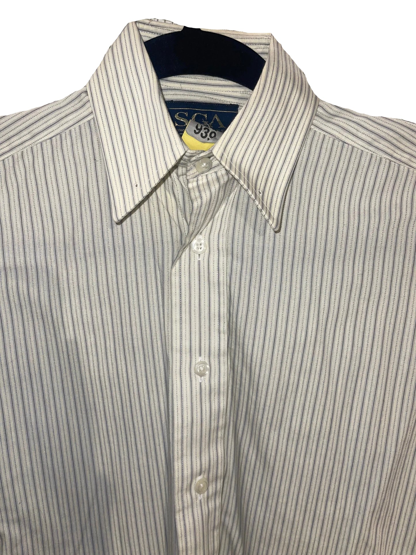 SGA, Green With Navy Stripe Shirt