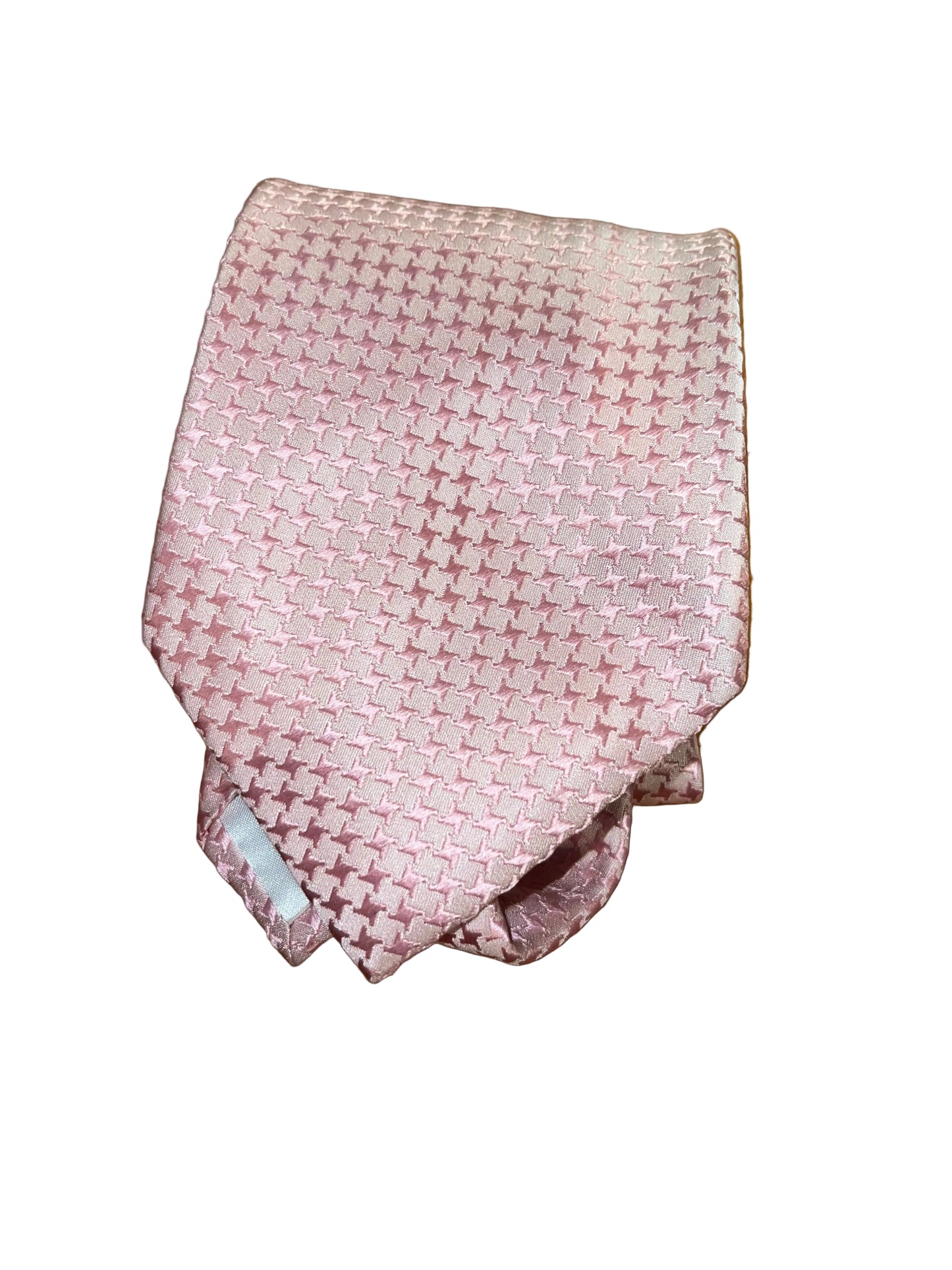 Pink Houndstooth Tie