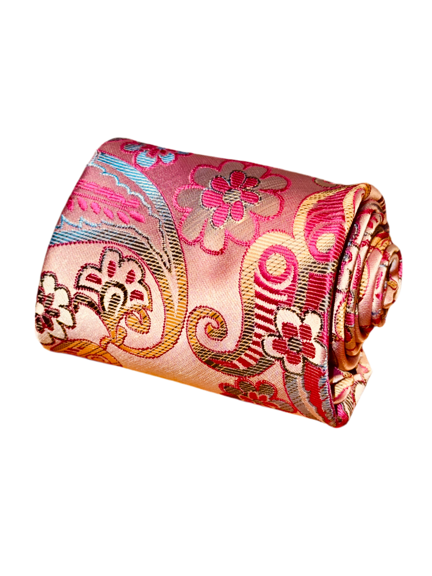 Pink Flower Tie