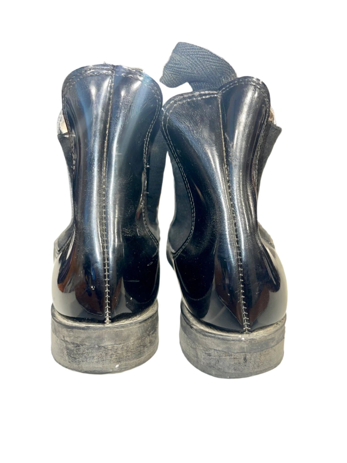 Used, W: 7, Black Patent Boots