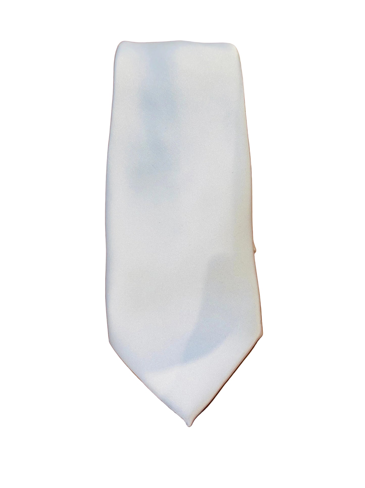 White Silk Tie
