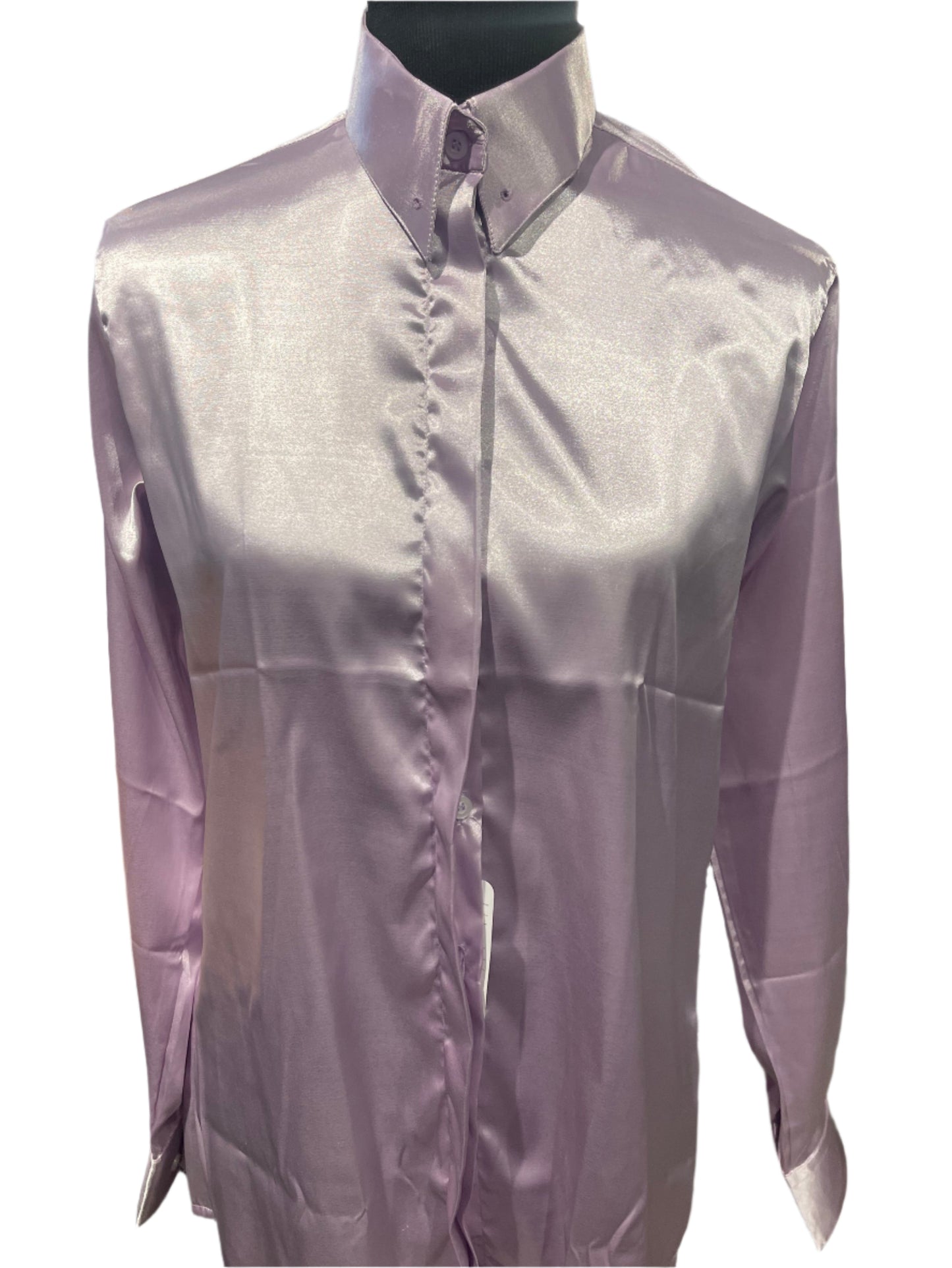 New, MTC Light Purple Silk Shirt