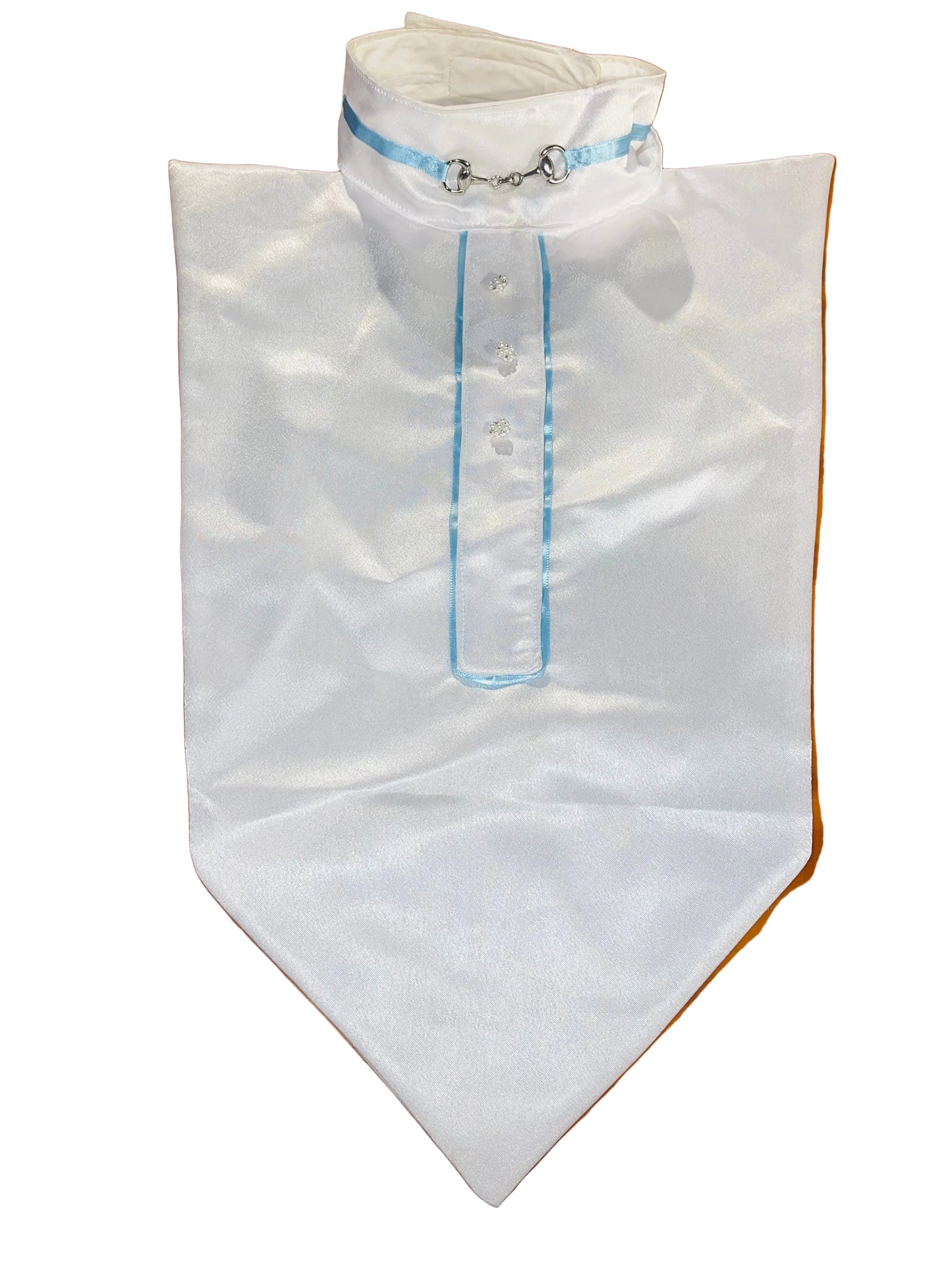 White with Light Blue Dickie