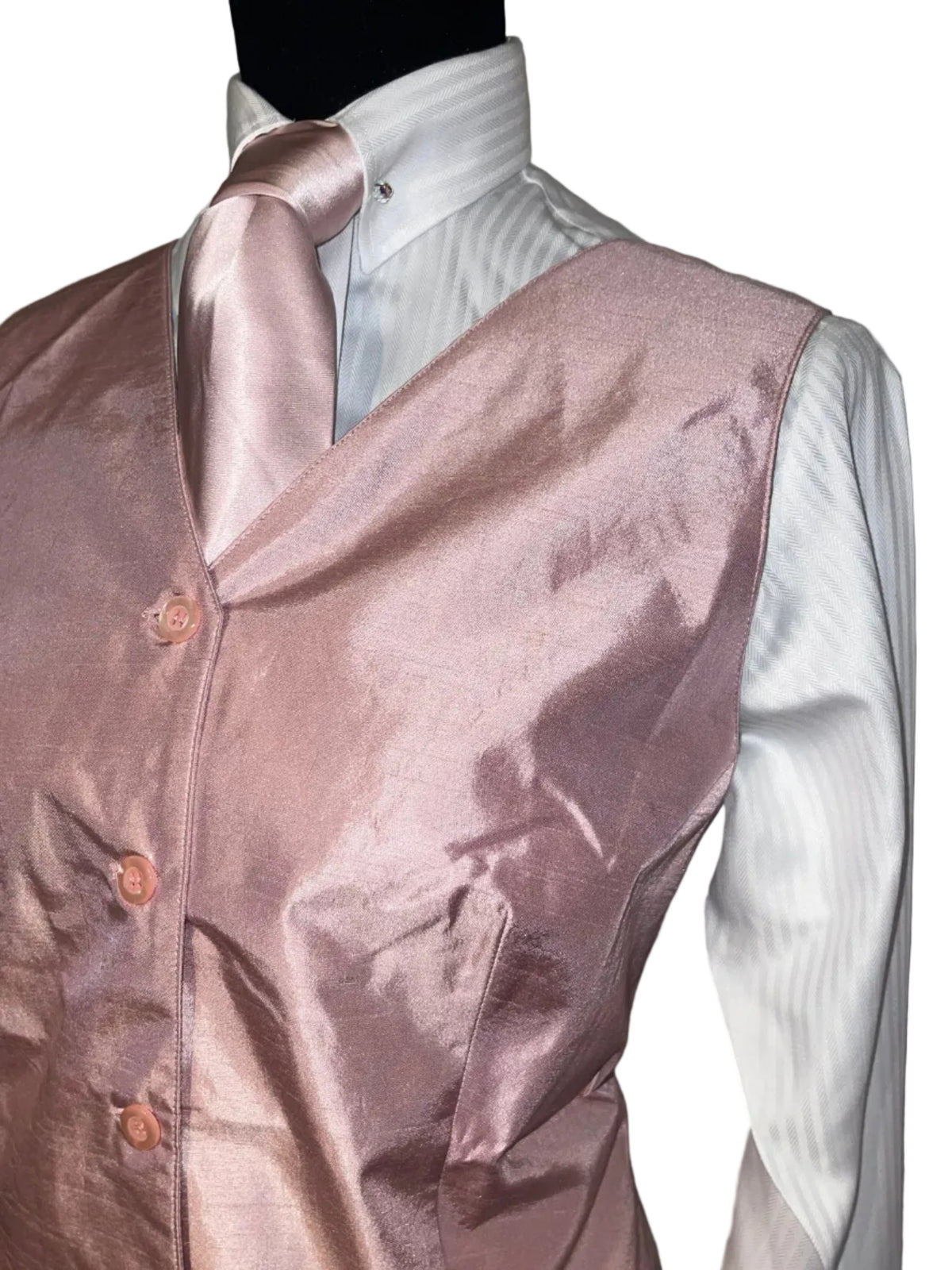 New, DK Ride Dusty Pink Silk Vest