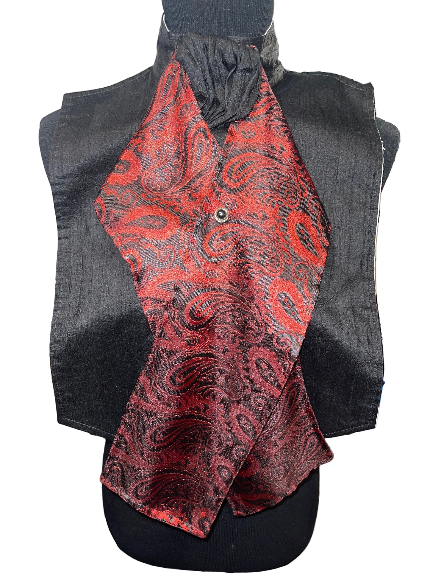 Red and Black Stock Tie