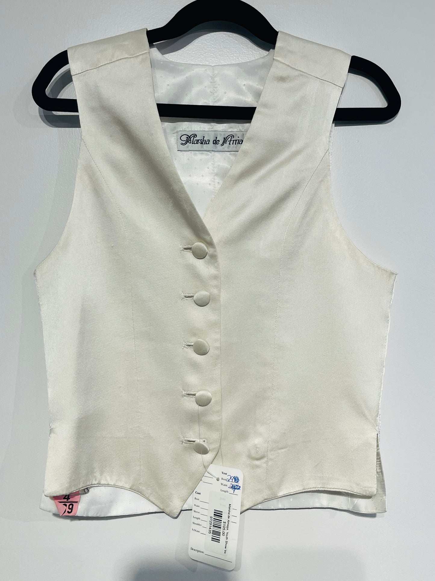 Marsha de Arriaga, Youth Show Vest