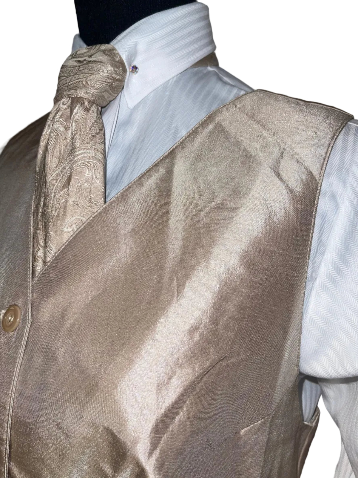 New, DK Ride Taupe Silk Vest