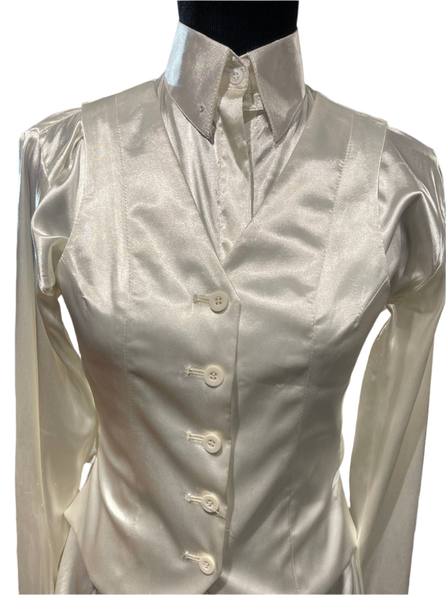 New, MTC Ivory Silk Vest