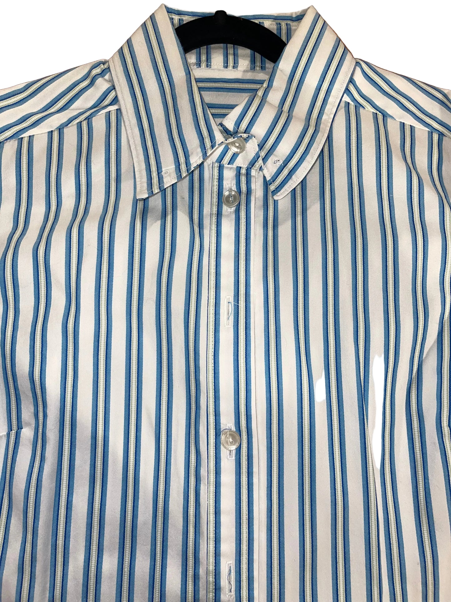 Custom, Blue Stripe Shirt