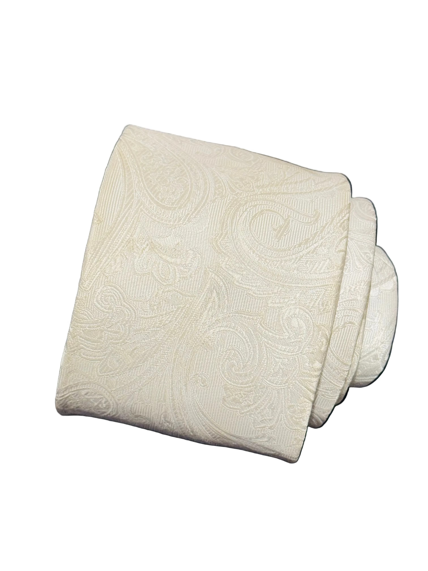 White Paisley Tie