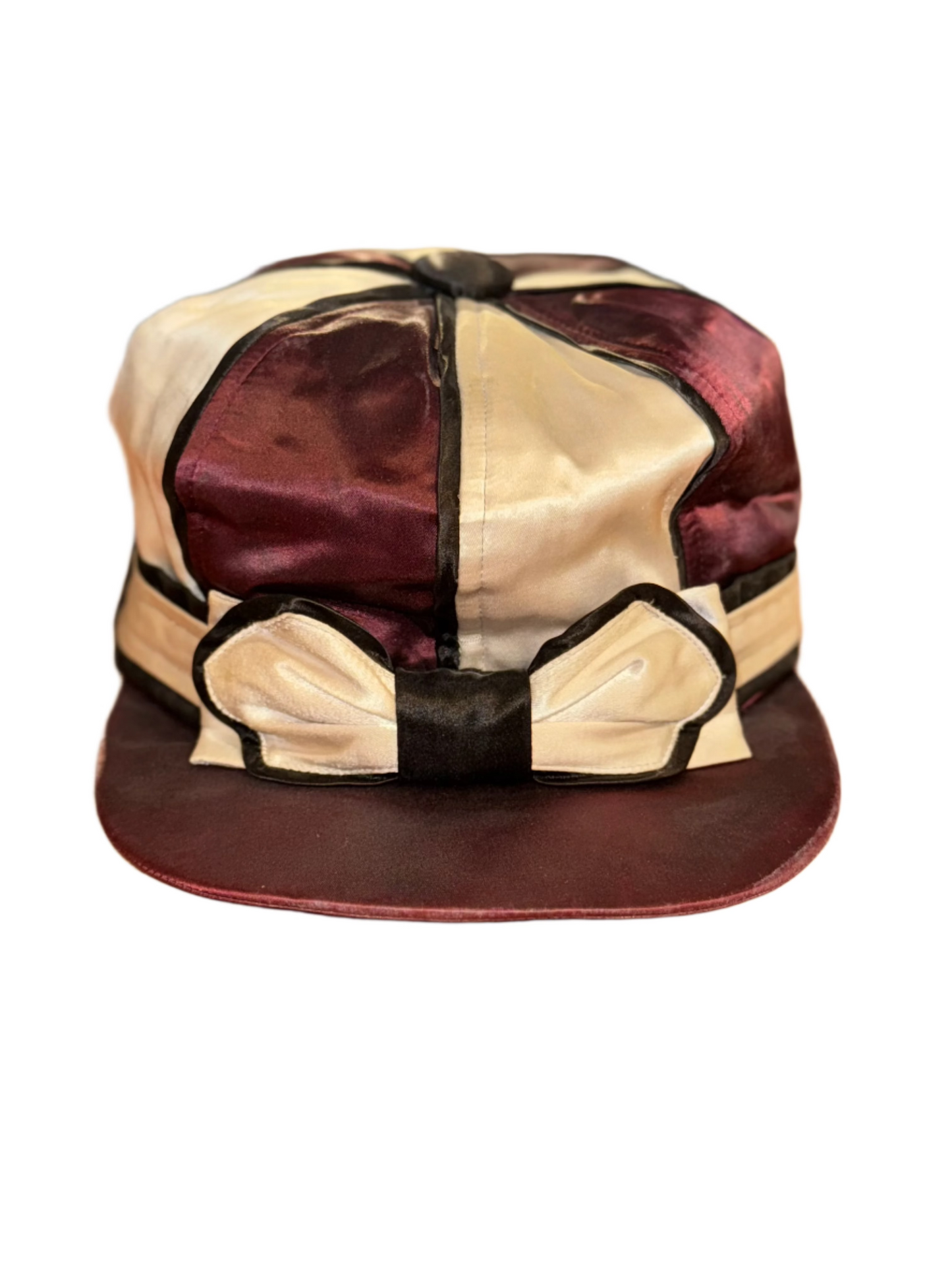 Maroon and Cream Road Silks