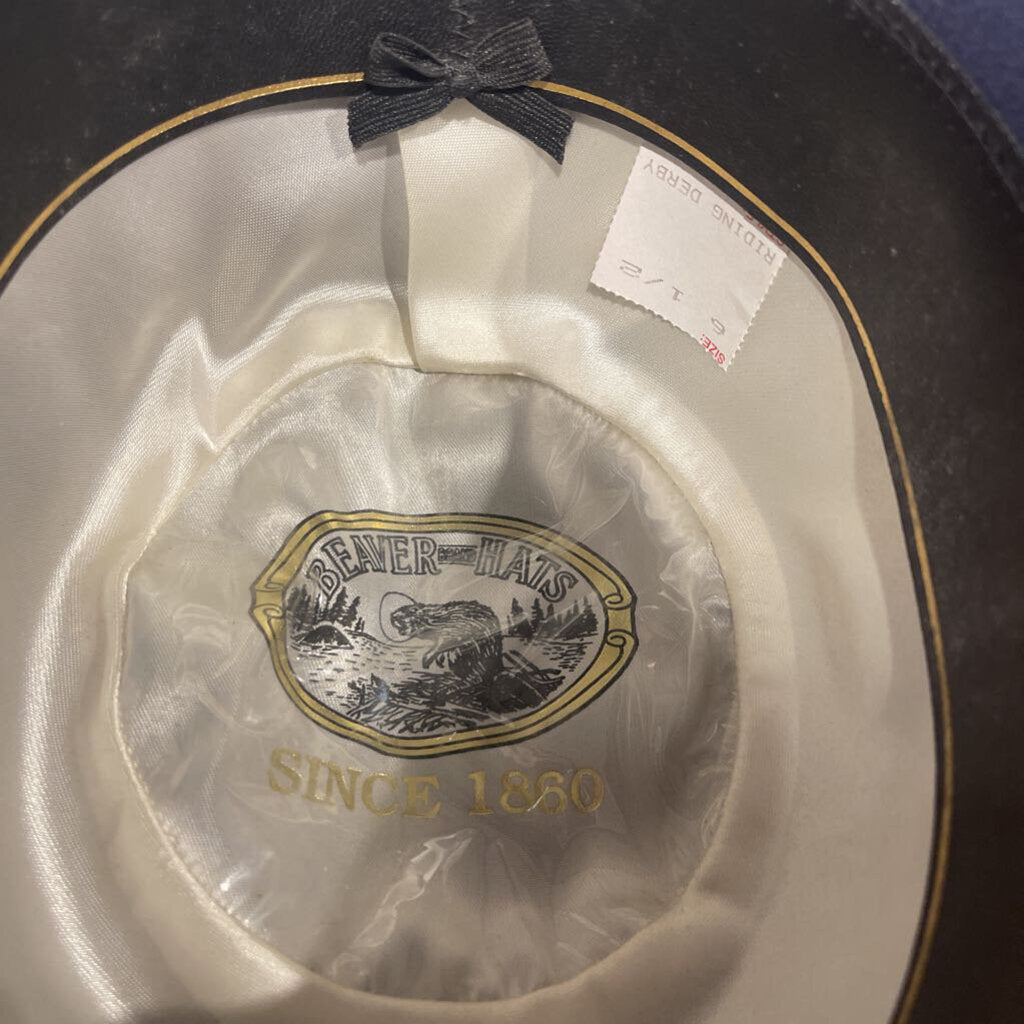 Beaver Hats, Navy, 6 1/2 Derby