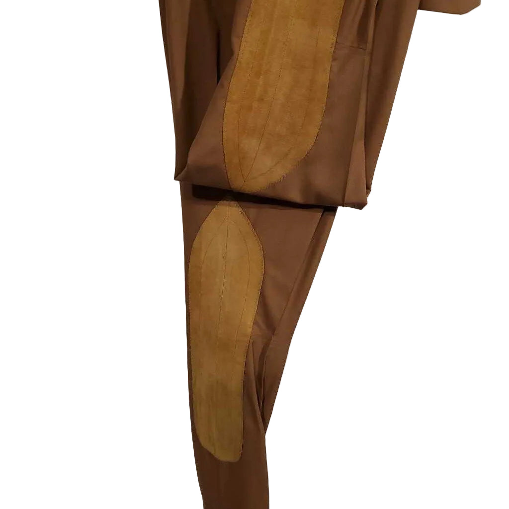 Custom Chestnut Pleasure Jods with Suede(26 1/2W, 34 1/2INS)