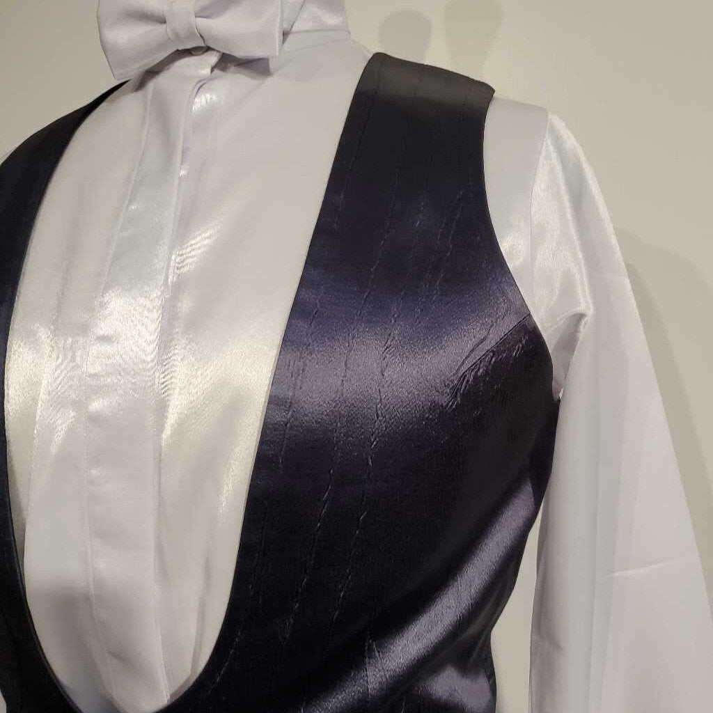 Carl Meyers Navy Satin Formal Vest