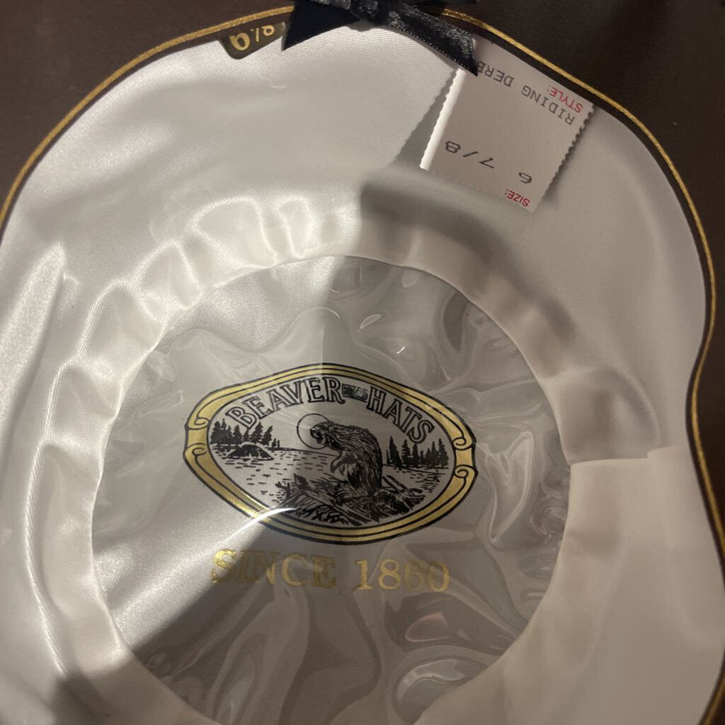 Beaver Hats, Brown, 6 7/8 Derby