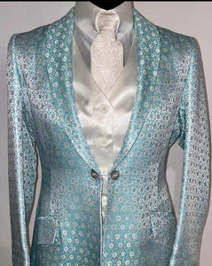 Friersons Teal Flower Daycoat