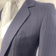 Marsha Navy w/ Purple Pin Suit