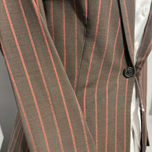 Custom Brown with Pink Stripe Suit