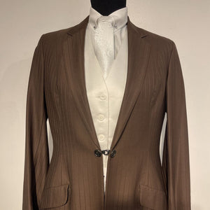 SSC Brown Striped Suit