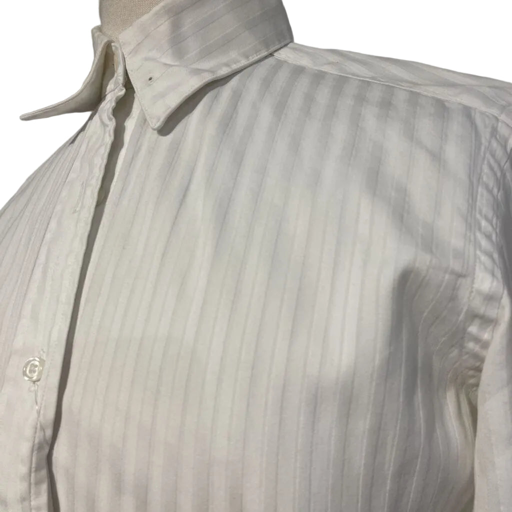 Becker Brothers, White Striped Shirt