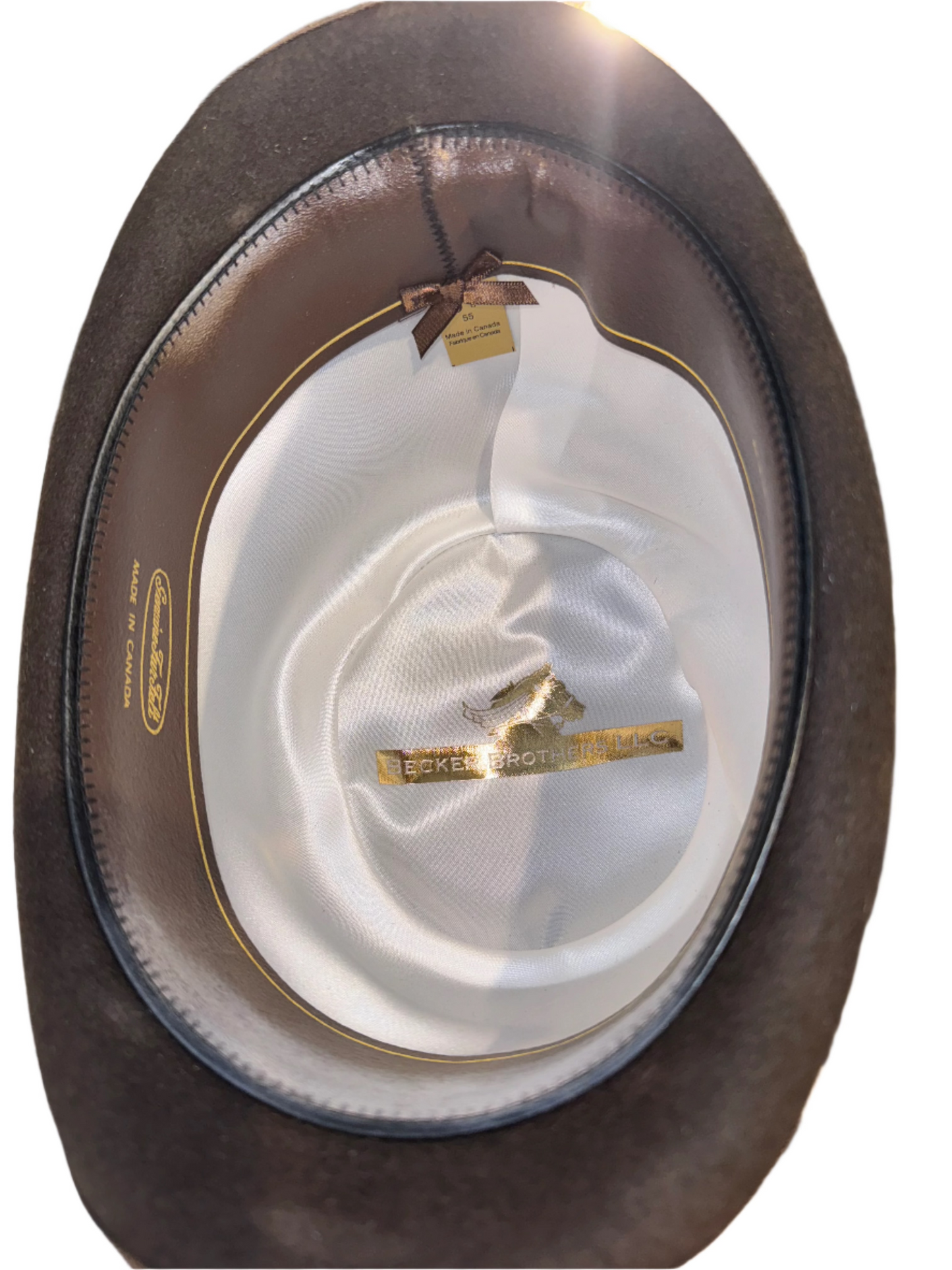 Becker Brothers, Chocolate Brown, 6 3/4 Derby