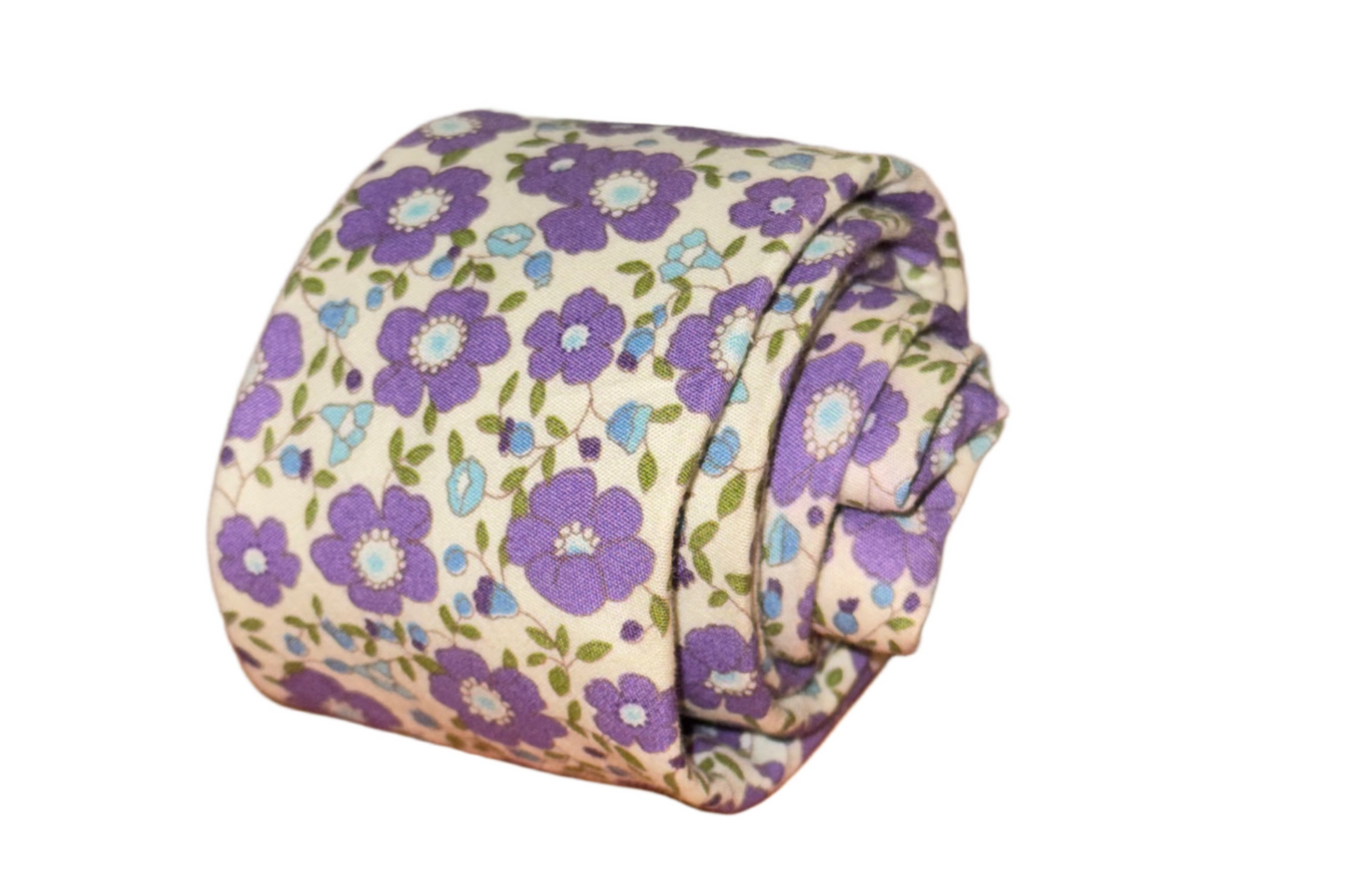 Purple Flower Tie
