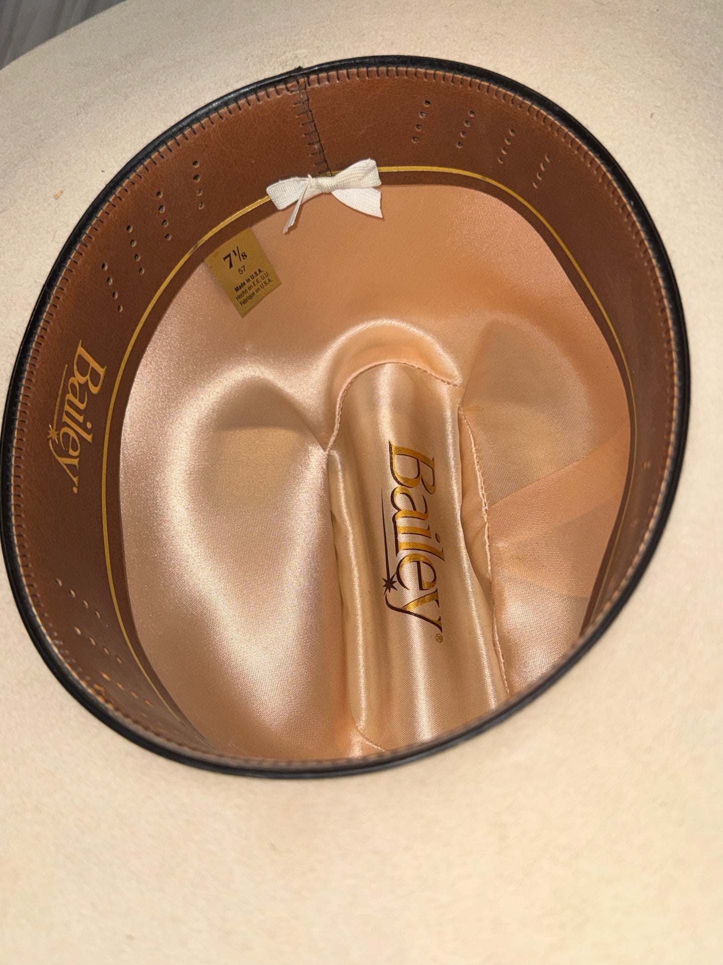 Bailey, Cream, 7 1/8 Western Hat