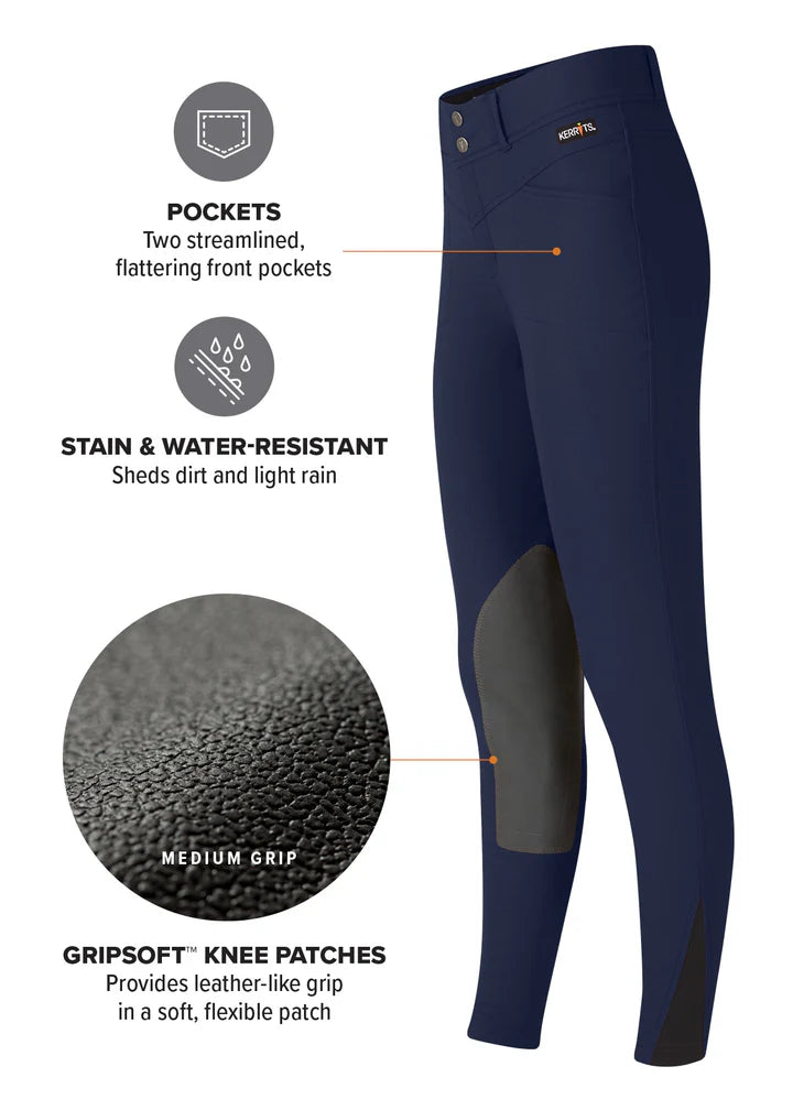 Kerrits Kids Crossover Knee Patch Breech